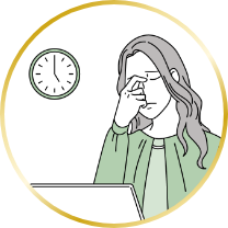 夕方になると目がとても疲れる